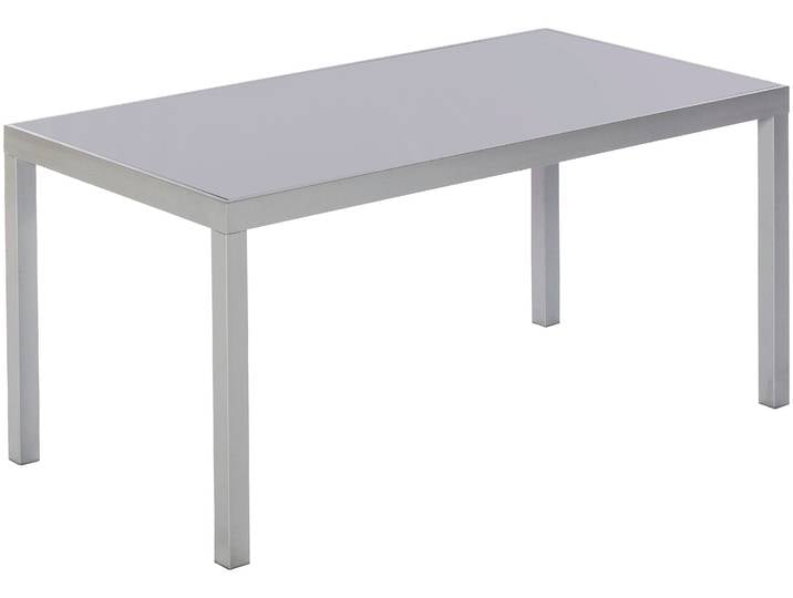 Gartentisch MERXX Taviano , grau, B:90cm H:74cm T:150cm, Tische, Gartentisch, Aluminium, Sicherheitsglas