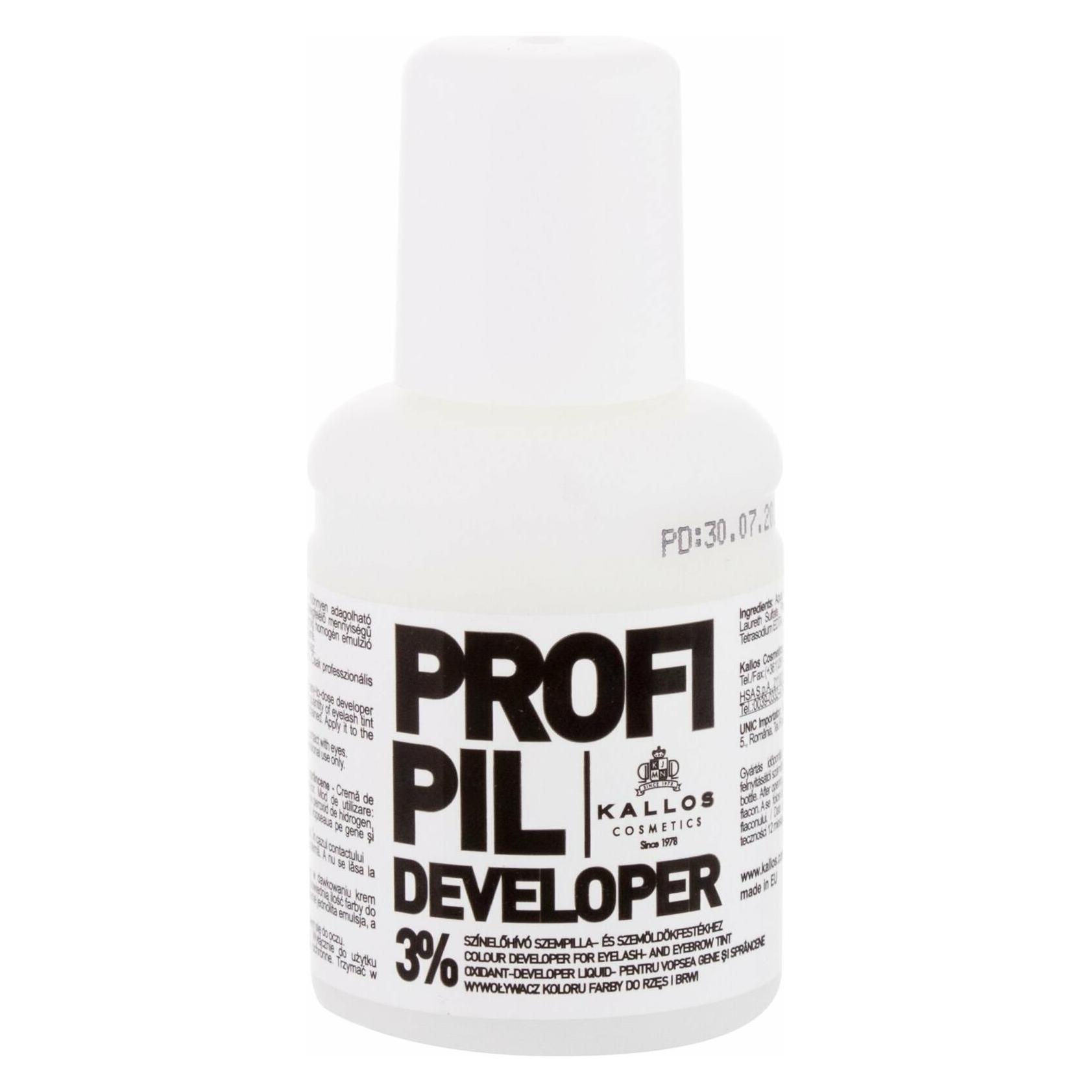 Kallos Cosmetics Kallos - Activating Emulsion For Eyebrow Color And Algae Profipil (Developer 3%) 60 Ml (5998889510640)