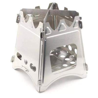 Origin Outdoors - Taschenkocher Stack - Trockenbrennstoffkocher Gr 16,5 x 16,5 x 18,5 cm stainless steel
