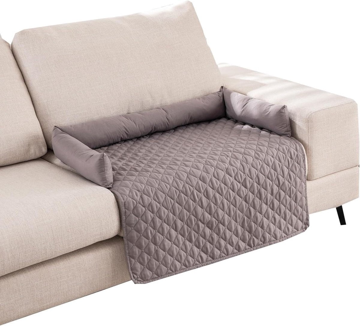 Hondenslaapbank Lichtgrijs - Waterdicht Huisdierbed met Antislip - 75 x 75 cm