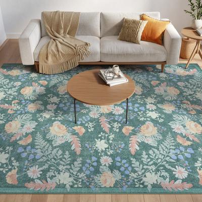 Nourison Botanical Washables Indoor only Floral Patterned Area Rug