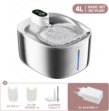 Inspire Picks APETDOLA 4L Wireless Pet Water Fountain Automatic Cat Water Fountain With Smart Sensor & Cordless Design eu Plug 4l