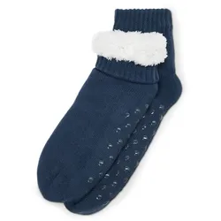 Tchibo - Hausschuh-Socken - Damen - Gr. 36-37 - dunkelblau