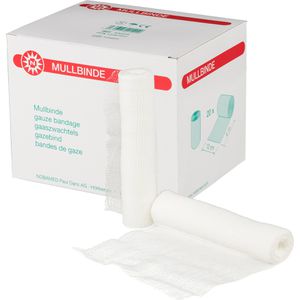 Nobamed Mullbinden 12 cm x 4 m, starr, latexfrei, unsteril, 20 Stück