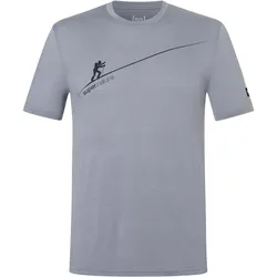 Super Natural, Herren, Funktionsshirt, Haute Route (XXL), Blau, Grau, XXL