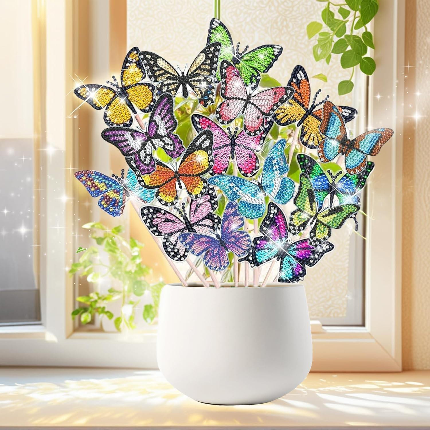 16-delige Diamond Painting Set met Vlinderontwerpen