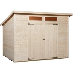 Weka 19 mm Gartenhaus 325 A -299 x 250 cm-lasiert 2 - 50 % Rabatt auf Dacheindeckung