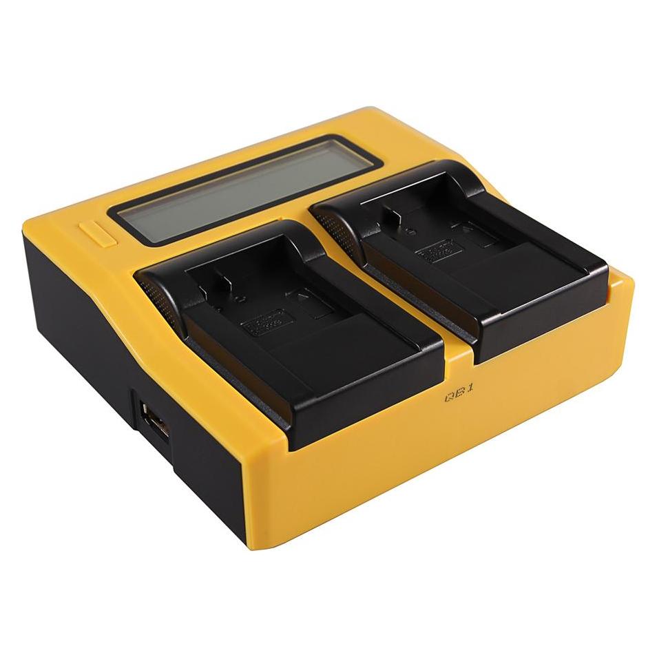 Patona Dual LCD USB Ladegerät f. Qumox SupTig 3 SJ4000 SJ4000 SupTig3 SupTig 3 SJ4000 SupTig 3 (Kamera Akku Ladegerät) (34683167)