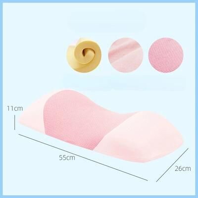 Retailers Go Ergonomic Lumbar Support Pillow For Sleeping, Memory Foam Waist Cushion For Back Pain Relief pink