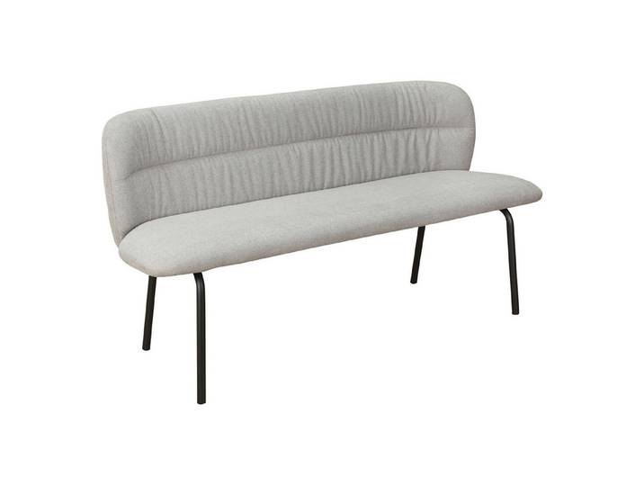 freiraum Essbank Essbank >Cork Bezug anthrazit oder grau, Stoff/Metall - 160x78x55cm, in Grau, Stoff/Metall - 160x78x55cm (BxHxT)