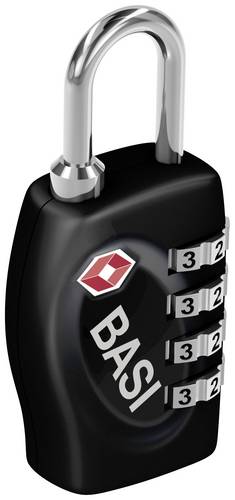 Basi 6100-0630 Kofferschloss 31.3mm TSA Schwarz Zahlenschloss