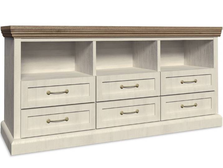 KONSIMO® Lowboard ARVEN TV-Schrank TV-Board Fernsehschrank, mit Schubladen, zeitloses Design