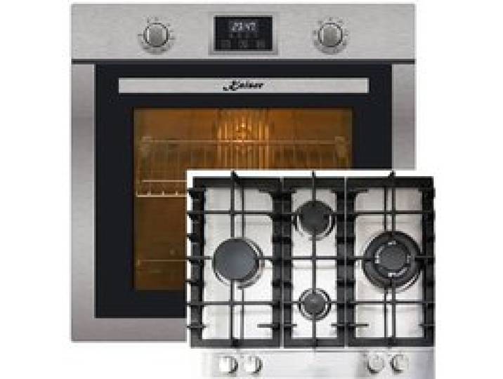 Kaiser Four Set EH 6323 + KG 6364 Autonome Inox Four électrique+plaque de cuisson gaz 60 cm