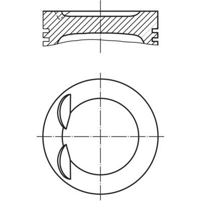 MAHLE Kolben 028 PI 00119 000 für CUPRA