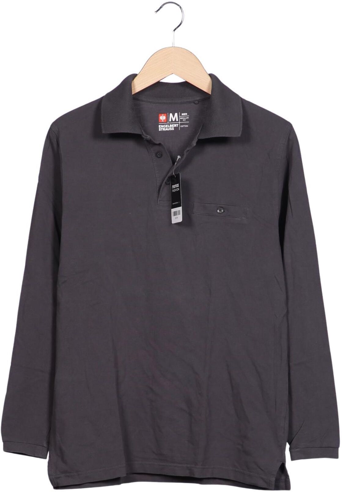 engelbert strauss Herren Langarmshirt, Grau, Gr. M, Baumwolle - Second Hand