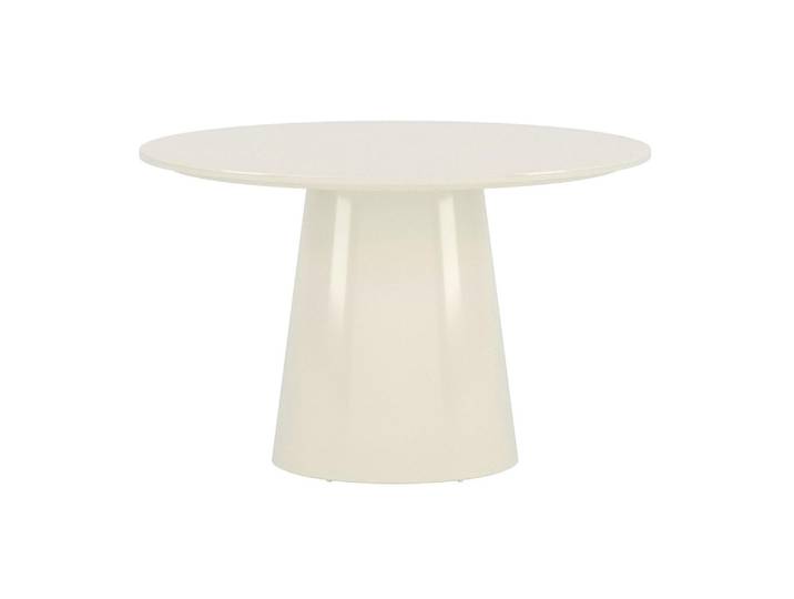 Lanzo Table De Salle À Manger Ø120 Cm Brillant Beige.