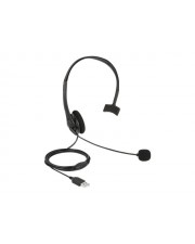 Delock Headset On-Ear kabelgebunden USB-A Schwarz (27177)