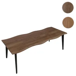 Esszimmertisch HWC-O60, Ausziehtisch Esstisch, Eisen MDF ausziehbar 160-220cm ~ helle Eiche-Optik