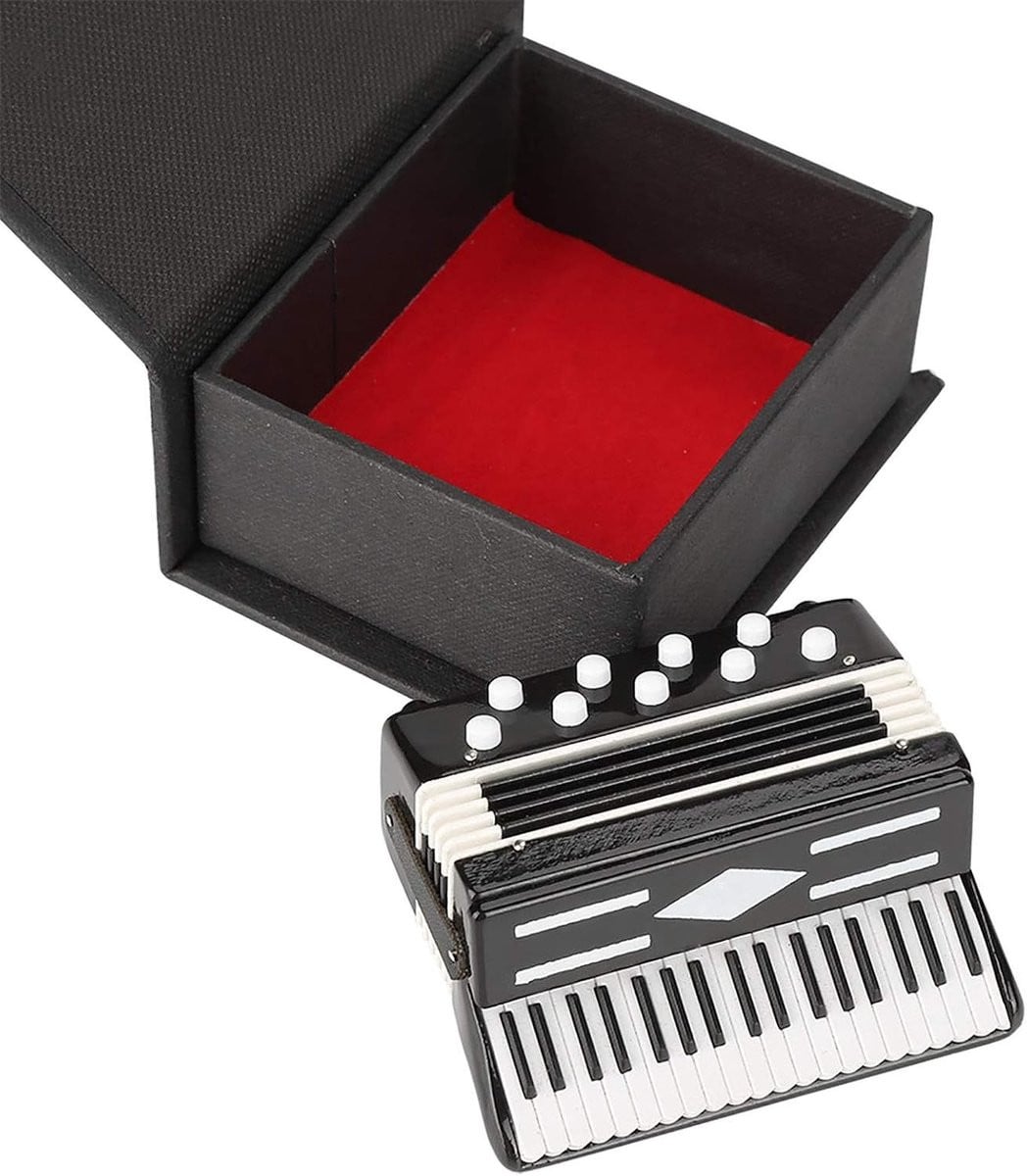 Handgemaakte miniatuur accordeon voor decoratie en tentoonstellingen