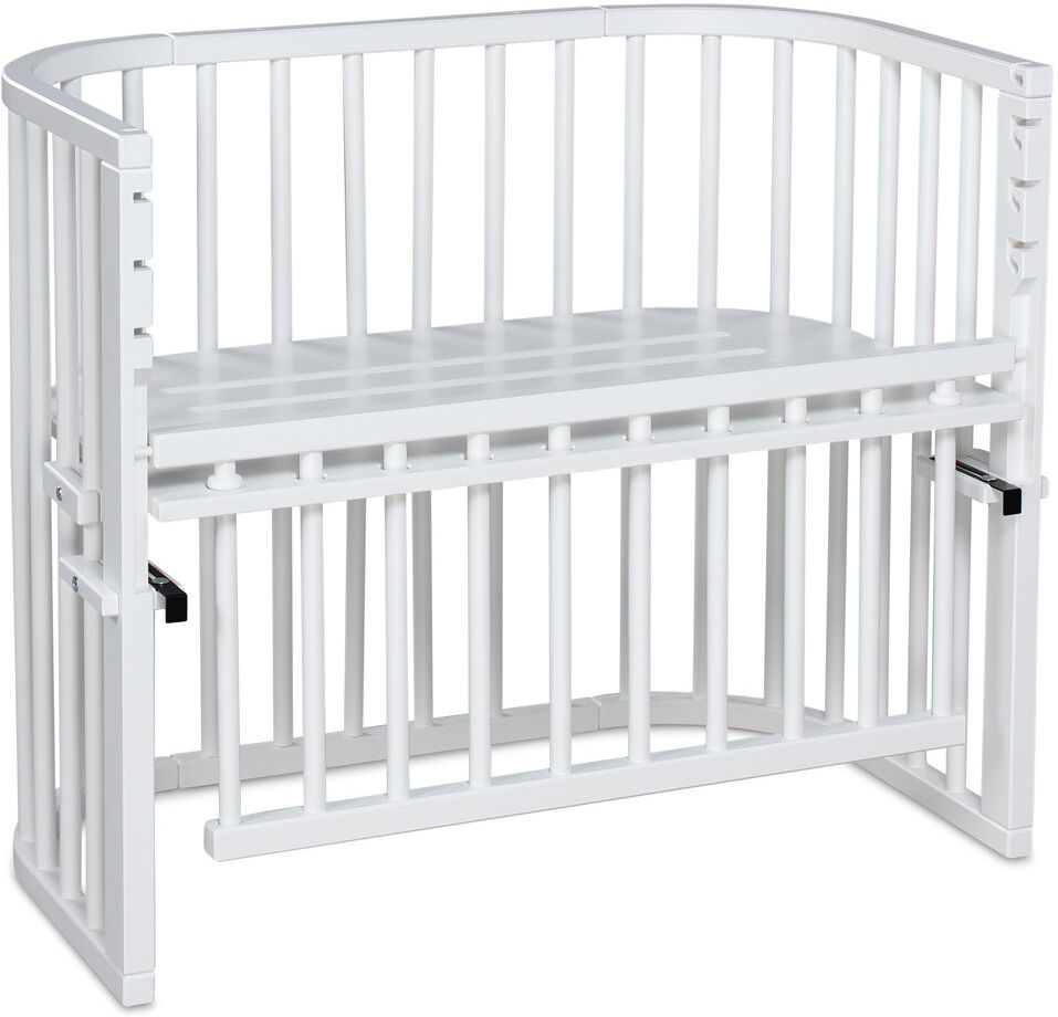 babybay Maxi Comfort Plus co-sleeper Lacquered White Round