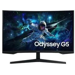 Samsung Gaming Monitor »Odyssey G5 (G55C)« 68,6 cm / 27 '' schwarz, 61.66x47.74x27.26 cm