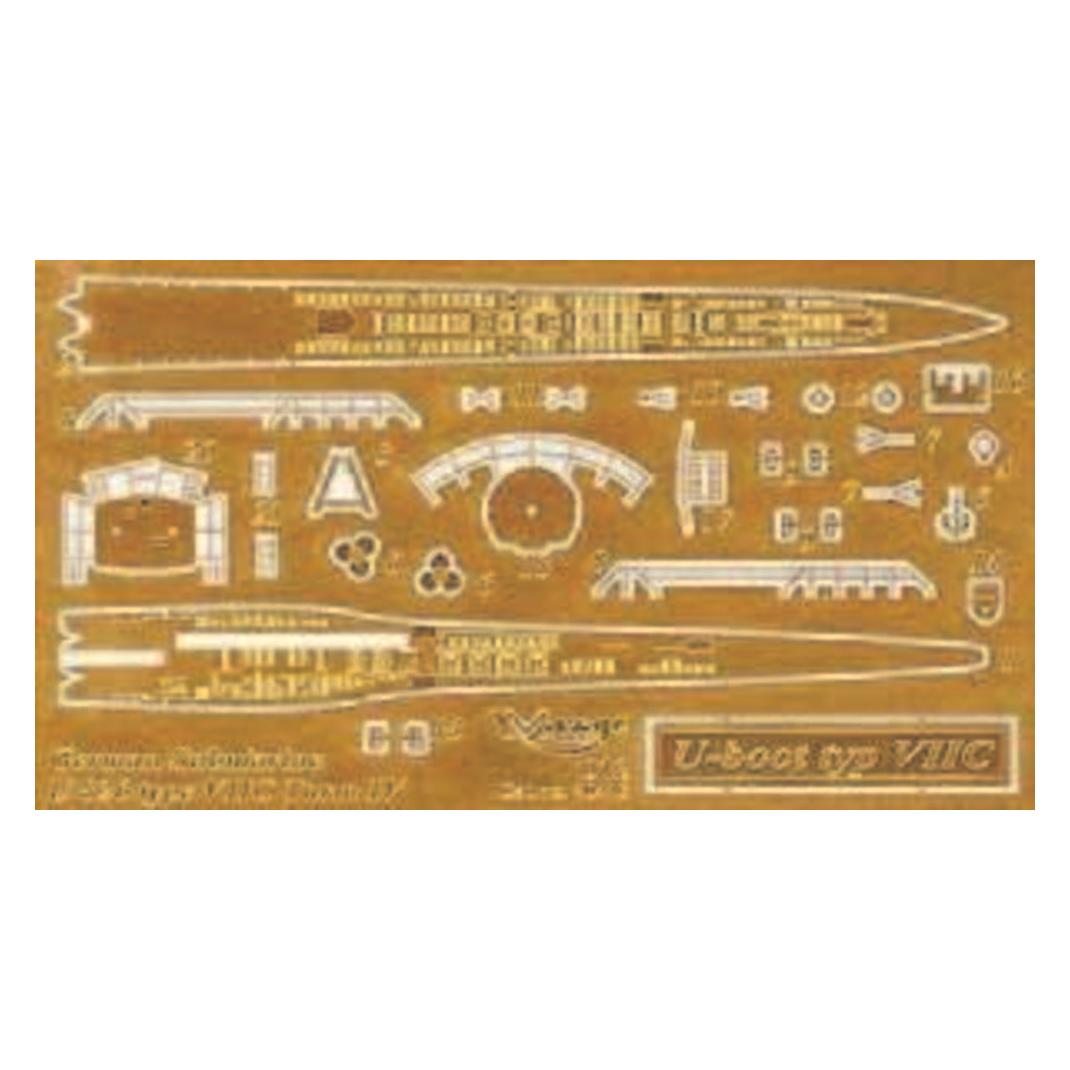Mirage Hobby Deutsches U-Boot U 826 Typ VII C Ätzsatz (012 40413)