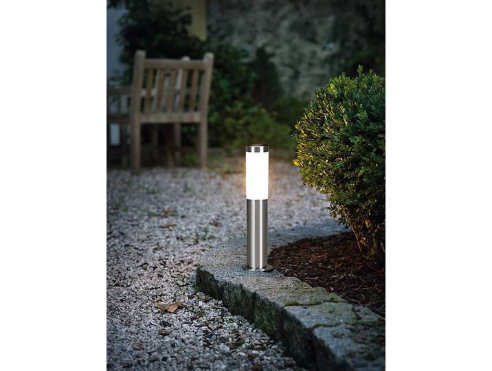 home24 Padverlichting Helsinki type z. sensor Ø 8cm zilver