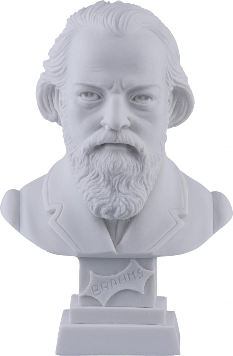Music Gifts Albast borstbeeld Brahms 11 cm