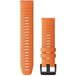  QuickFit 22-Uhrenarmbänder Dunkeloranges Silikon 