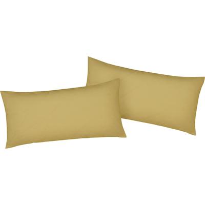 Kissenbezug BELLANA "Mako-Jersey-Exclusiv", beige (weizen), B:80cm L:40cm, Baumwolle, Obermaterial: 100% Baumwolle, Kissenbezüge, Kissenbezug, aus reiner Baumwolle