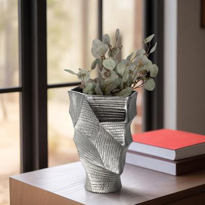 Sagebrook Home Juneau Metal Vase, Novelty, Solid