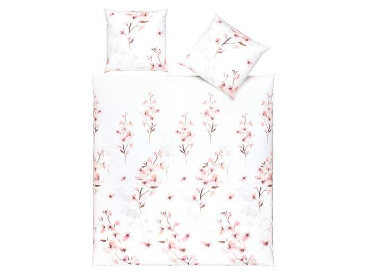 Bettwäsche mit zarten Kirschblüten in Rosa – 200x210 cm