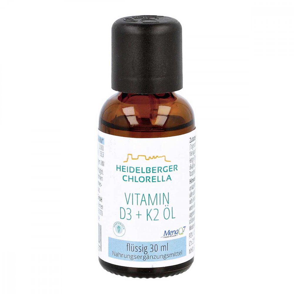 Heidelberger Chlorella GmbH Vitamin D3+k2 öl Tropfen zum Einnehmen 12565428