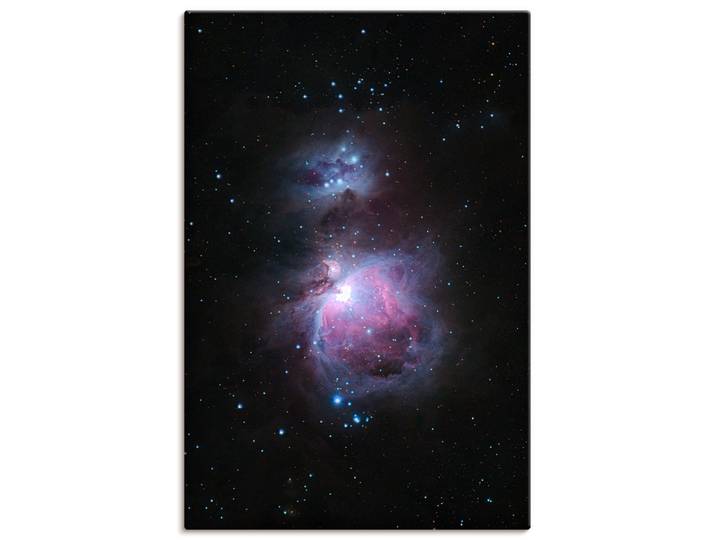 Wandbild ARTLAND Orionnebel im Sternbild Orion , bunt (farbe bild(er): lila), B:60cm H:90cm, Bilder, Wandbild, als Alubild, Leinwandbild, Poster, Wandaufkleber in verschied. Grössen