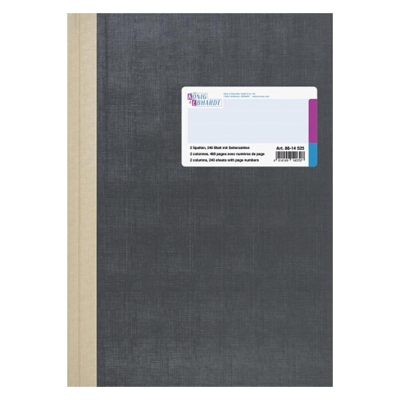König & Ebhardt Spaltenbuch A4 2 Spalten 240 Blatt hellblau (A4, Speziallineatur, Harter Einband) (8614525)