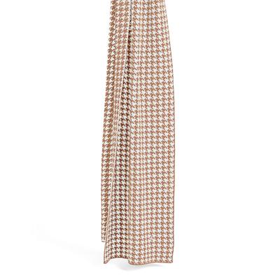 Schal BURLINGTON "Pepita Prestige", Damen, Gr. onesize, braun (woolweiß (2060)), Modetücher Schal