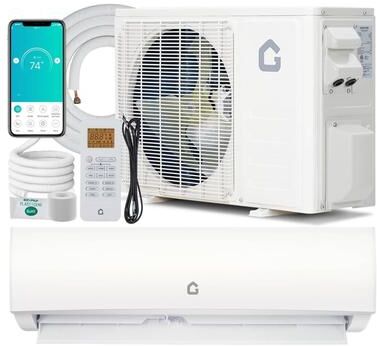 Garvee 20 SEER2 9000 BTU Mini Split Air Conditioner for Rooms with Heating System