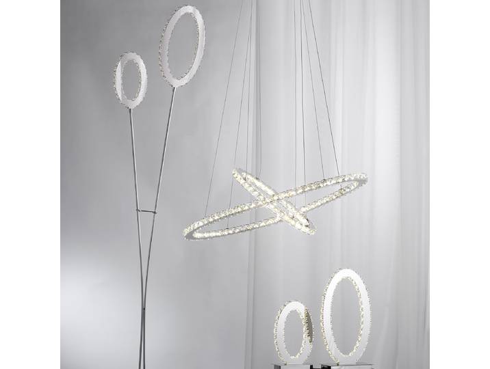 home24 LED-tafellamp 5077 Venere 27 x 15 x 20cm zilver Materiaal: metaal Metaalsoort: ijzer Oppervlakte metaal: geborsteld LED-module