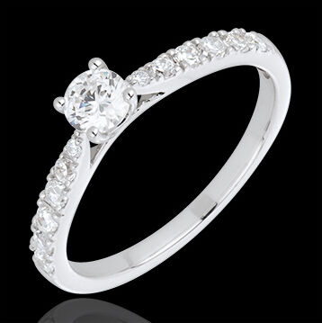 Edenly Diamantring ChÃ©rie in WeiÃŸgold