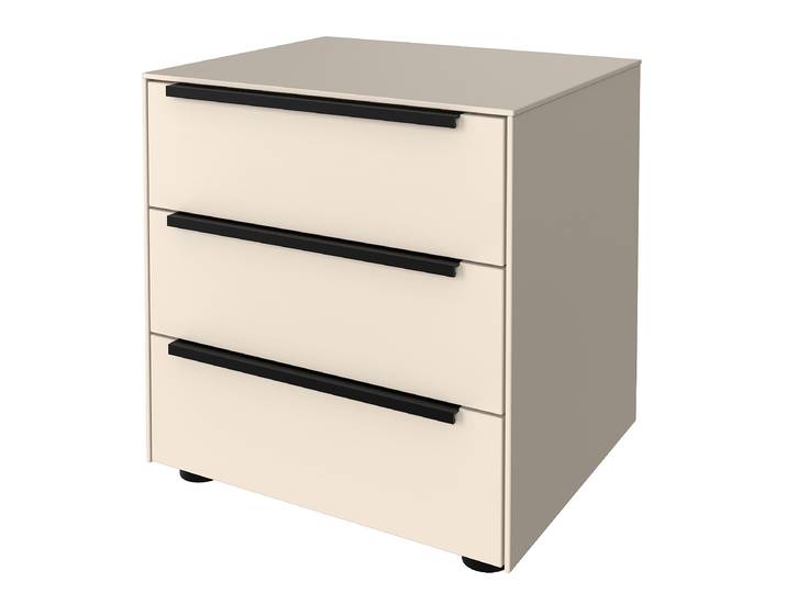 Table de nuit 45 x 60 x 38cm Beige/Cachemire