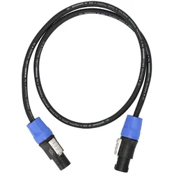 Sommer Cable MEAC-225-0100-SW Twinaxial Meridian Speakon - Speakon 1 Meter - Lautsprecherkabel
