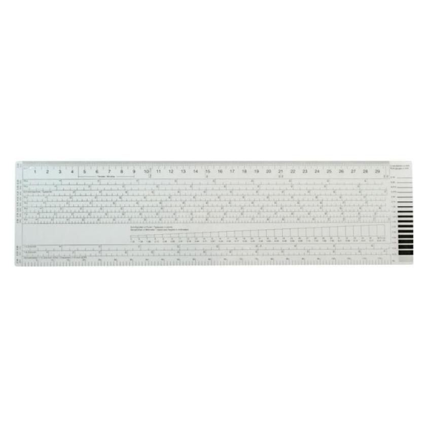 Standardgraph Typometer 30cm lang (30 cm, Kunststoff) (918280)