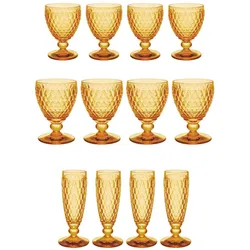 WASSER-, WEIN- UND SEKTGLÄSER Boston Coloured Saffron 12er Set