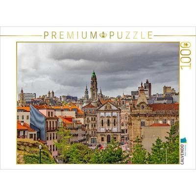 CALVENDO Puzzle Der Clérigos-Turm in der Altstadt | 1000 Teile Lege-Größe 64x48cm Foto-Puzzle für glückliche Stunden, von , Calvendo Puzzle