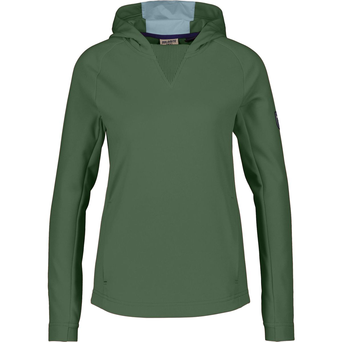Dolomite Hoody W's Latemar Fleece mineral green/stone blue (1565) M 2961761565005