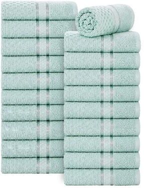 Ample Decor Popcorn Textured Luxury Cotton Washcloths 12 x 12 inch - 20 Pcs