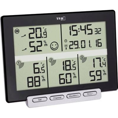 TFA Dostmann Multi-Sens Funk-Thermo-/Hygrometer Schwarz 30.3057.01