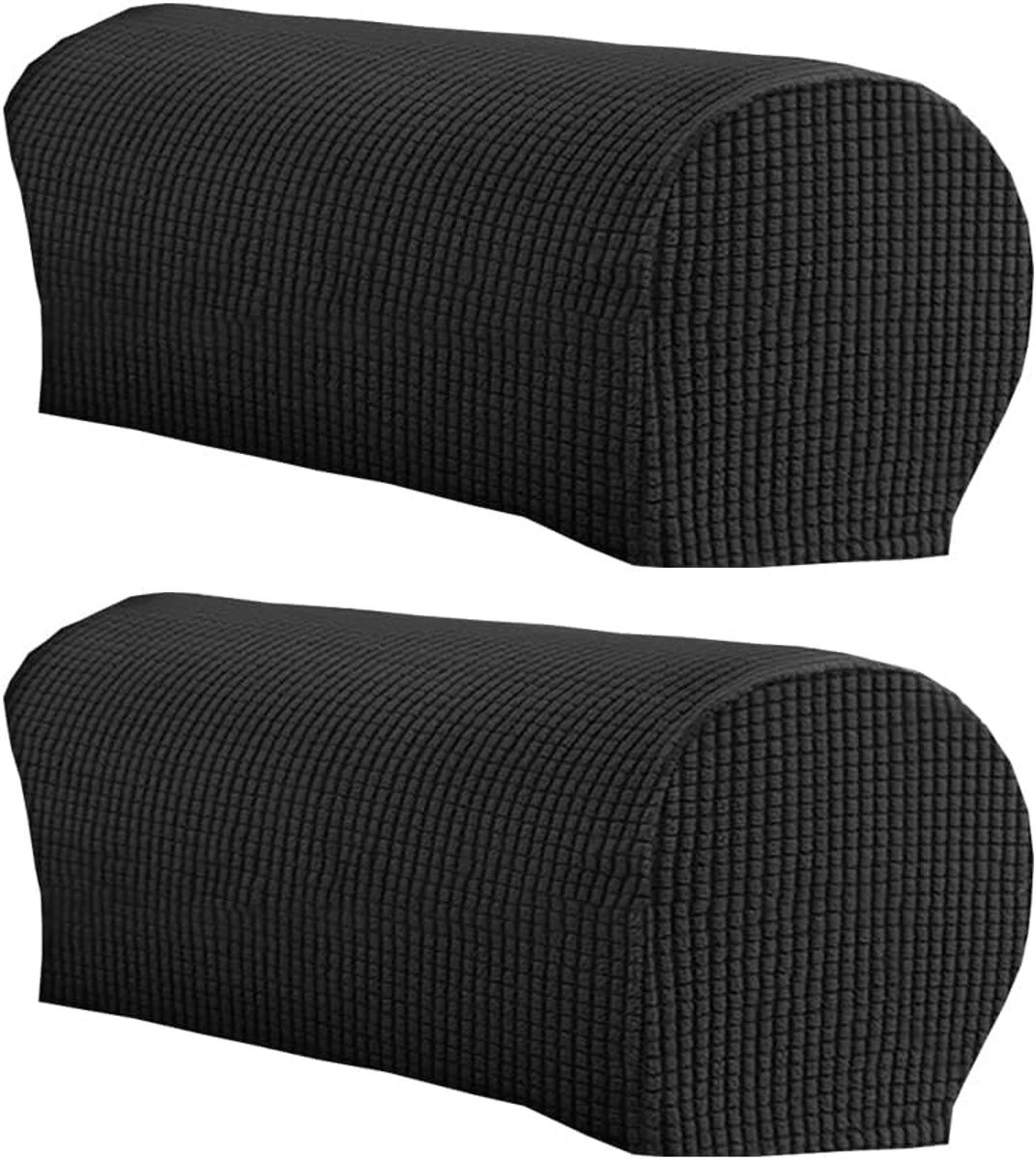 2 stuks Elastische Bankarmleuninghoezen - Zwart