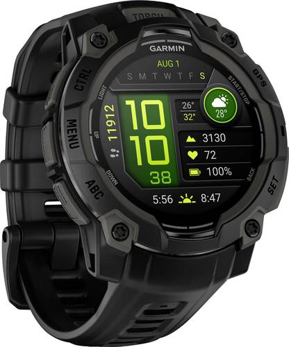 Garmin Instinct 3 AMOLED - 45mm Schwarz Smartwatch Schwarz