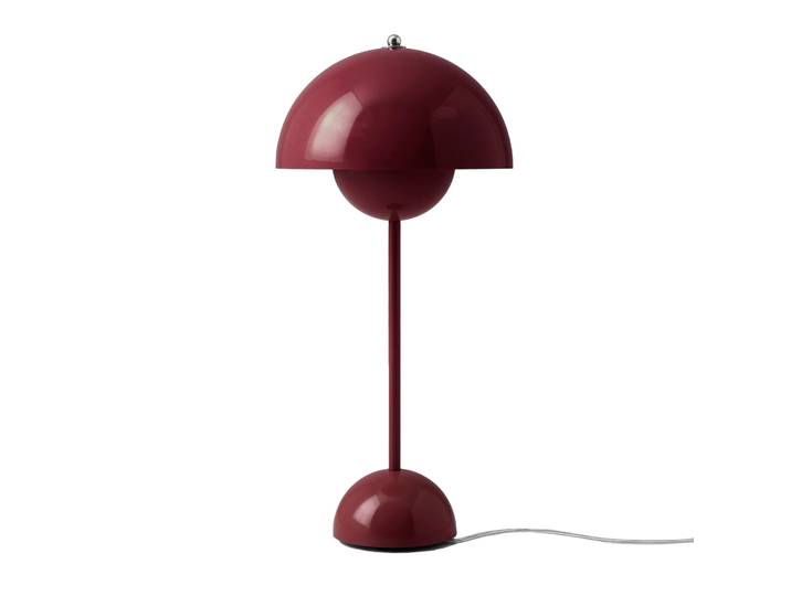 &Tradition FlowerPot VP3 Tischleuchte Dark plum